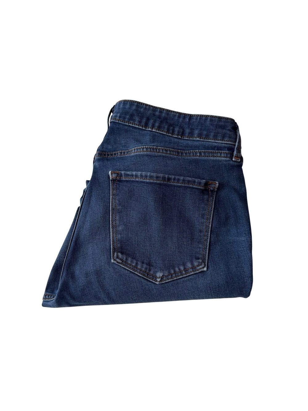 Old Navy Mid Rise Power Slim Straight Stretch Dark Wash Jeans